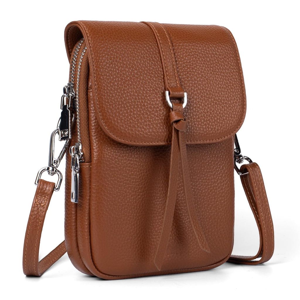 Small Genuine Leather Crossbody Bag N6097
