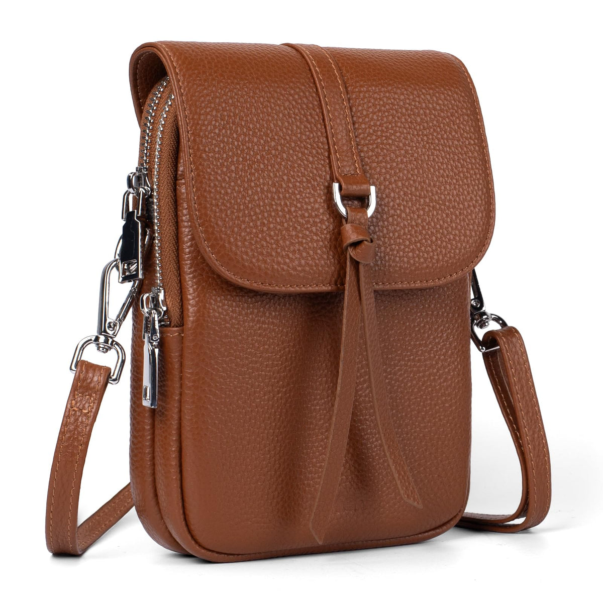 Small Genuine Leather Crossbody Bag N6097