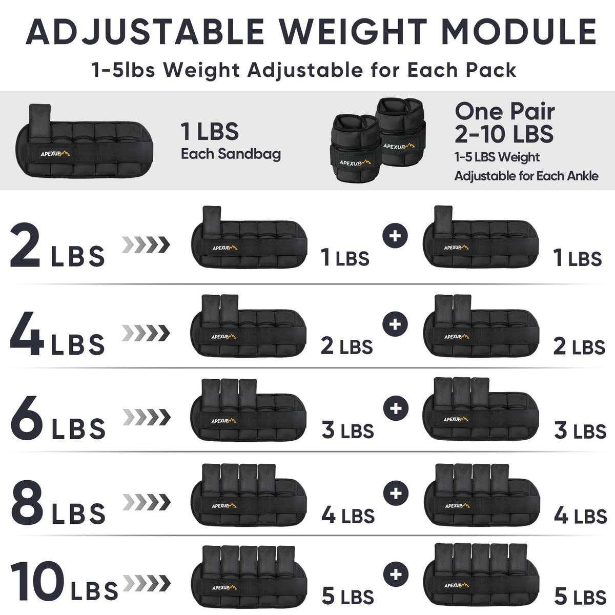 Adjustable Ankle Weights and Weighted Vest L60089