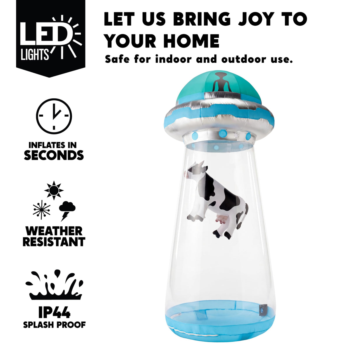 9 FT Tall Inflatable UFO Outdoor Decoration with LEDs K887