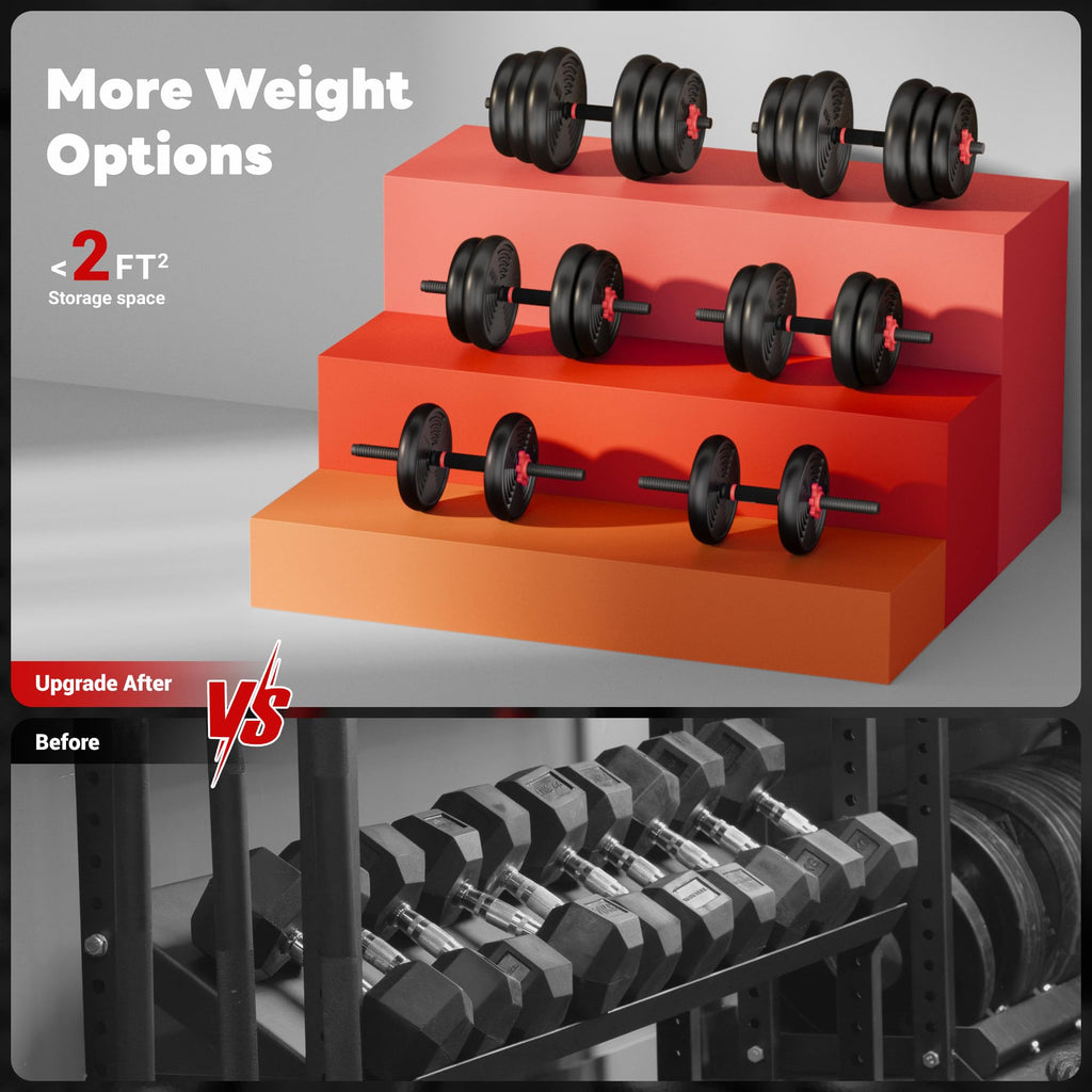 Adjustable Dumbbells Free Weight Set 4 in 1 I79797
