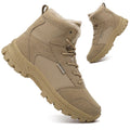 Mid Top Fur Lined Suede Leather Waterproof Military Tactical Boots J91838