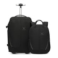 Rolling Backpack with Wheels 43L Jet Black V952383