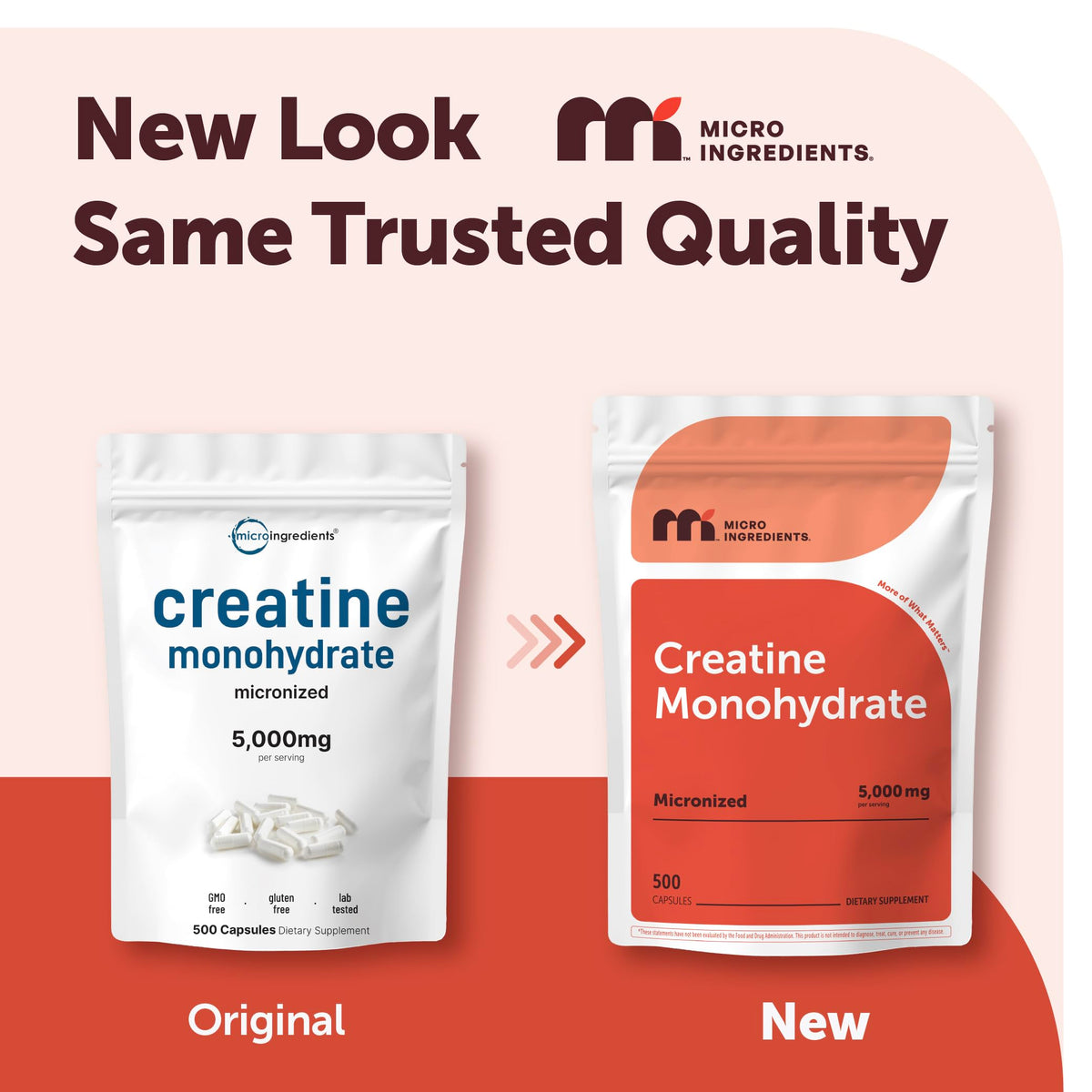 Micronized Unflavored Creatine Monohydrate 5,000mg 500 Capsules B497251
