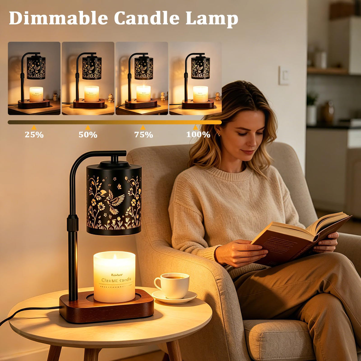 Candle Warmer Lamp with Timer & Dimmer P331317