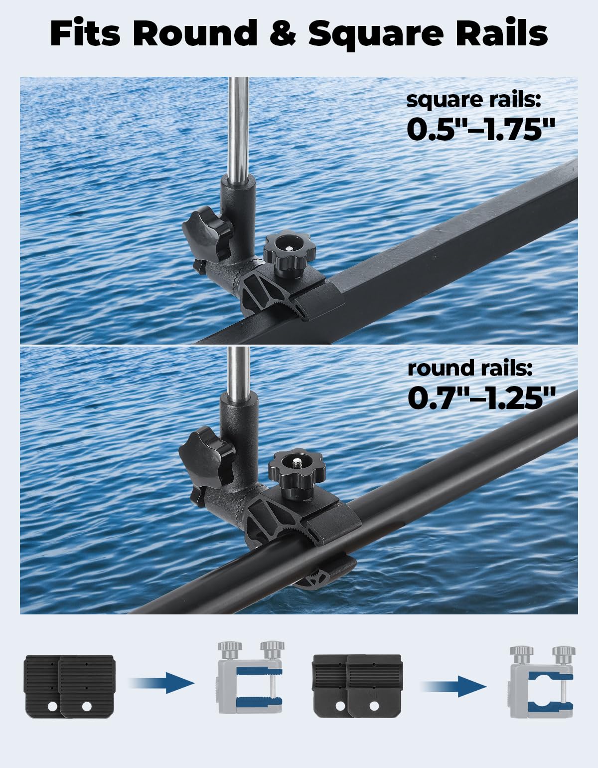 Stainless Steel 360° Rotating Boat Flag Pole Holder C5920