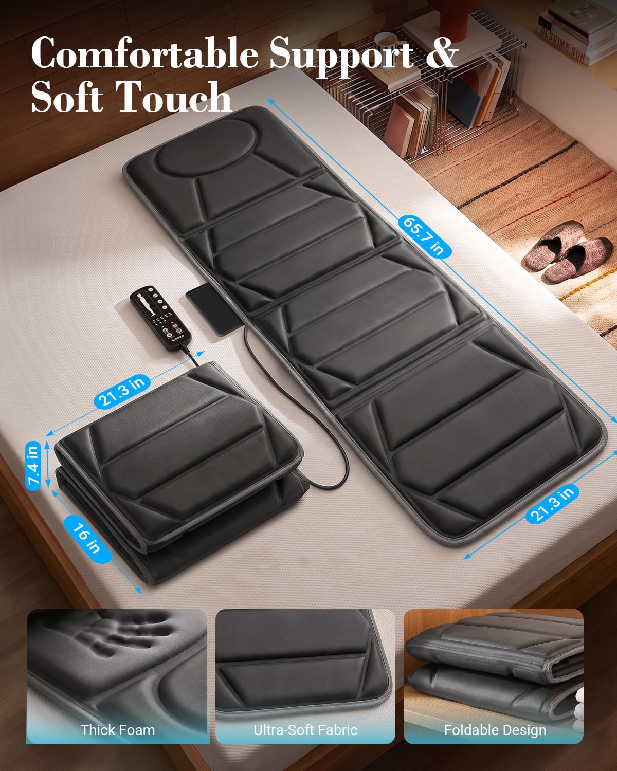 Full Body Massage Mat with Heat E40057