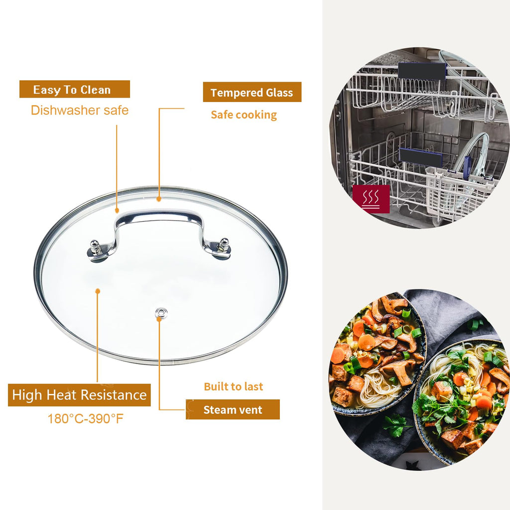 8-inch Tempered Glass Lid O9489