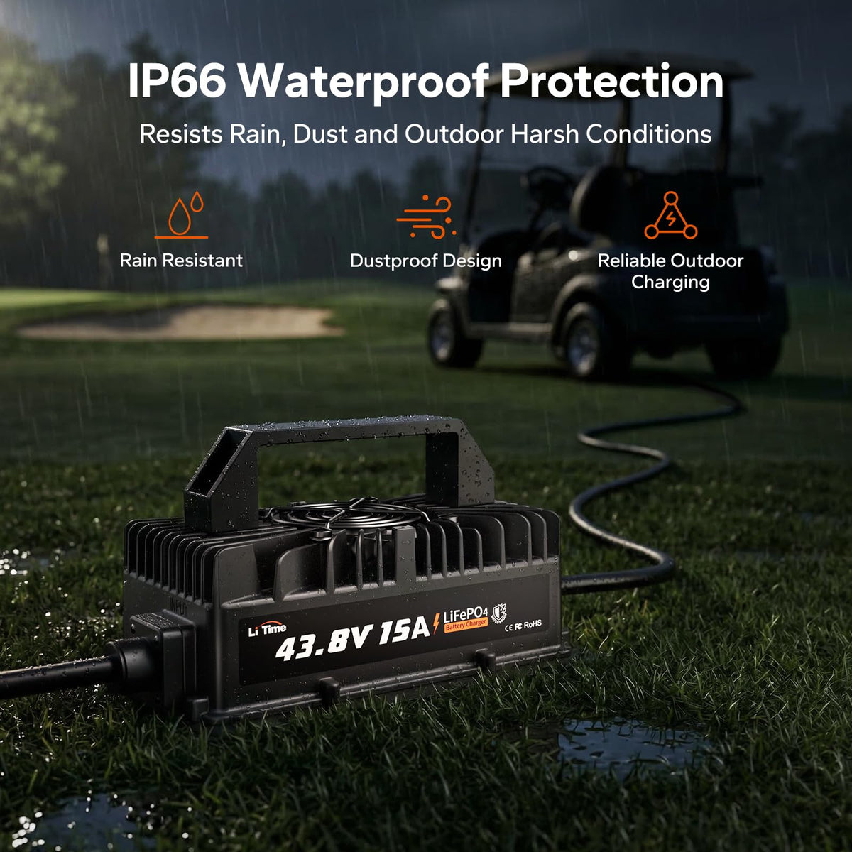 36V 15A Lithium Battery Charger IP66 Waterproof F78898