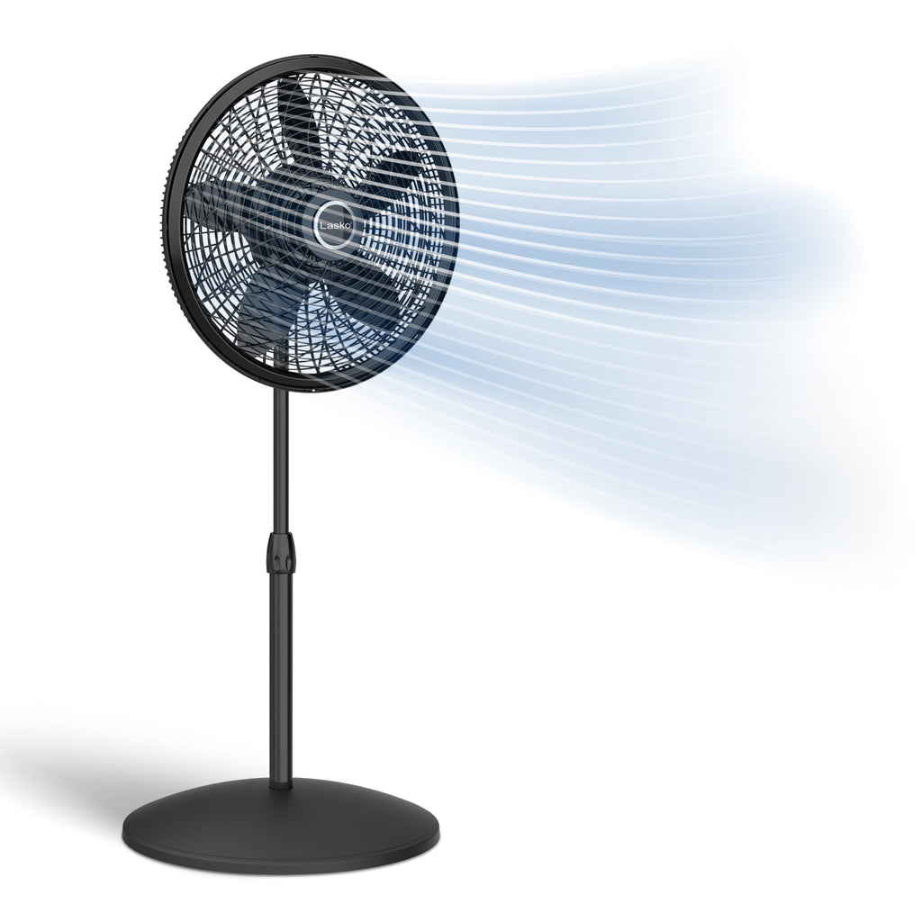 Adjustable Pedestal Fan 18” Black Y52504