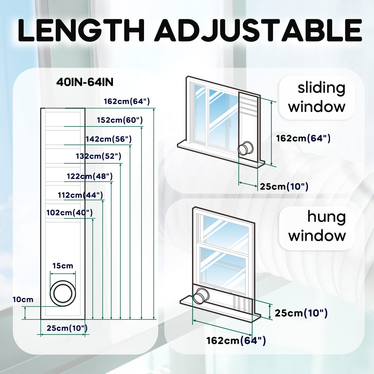 Portable AC Window Vent Kit Y2456