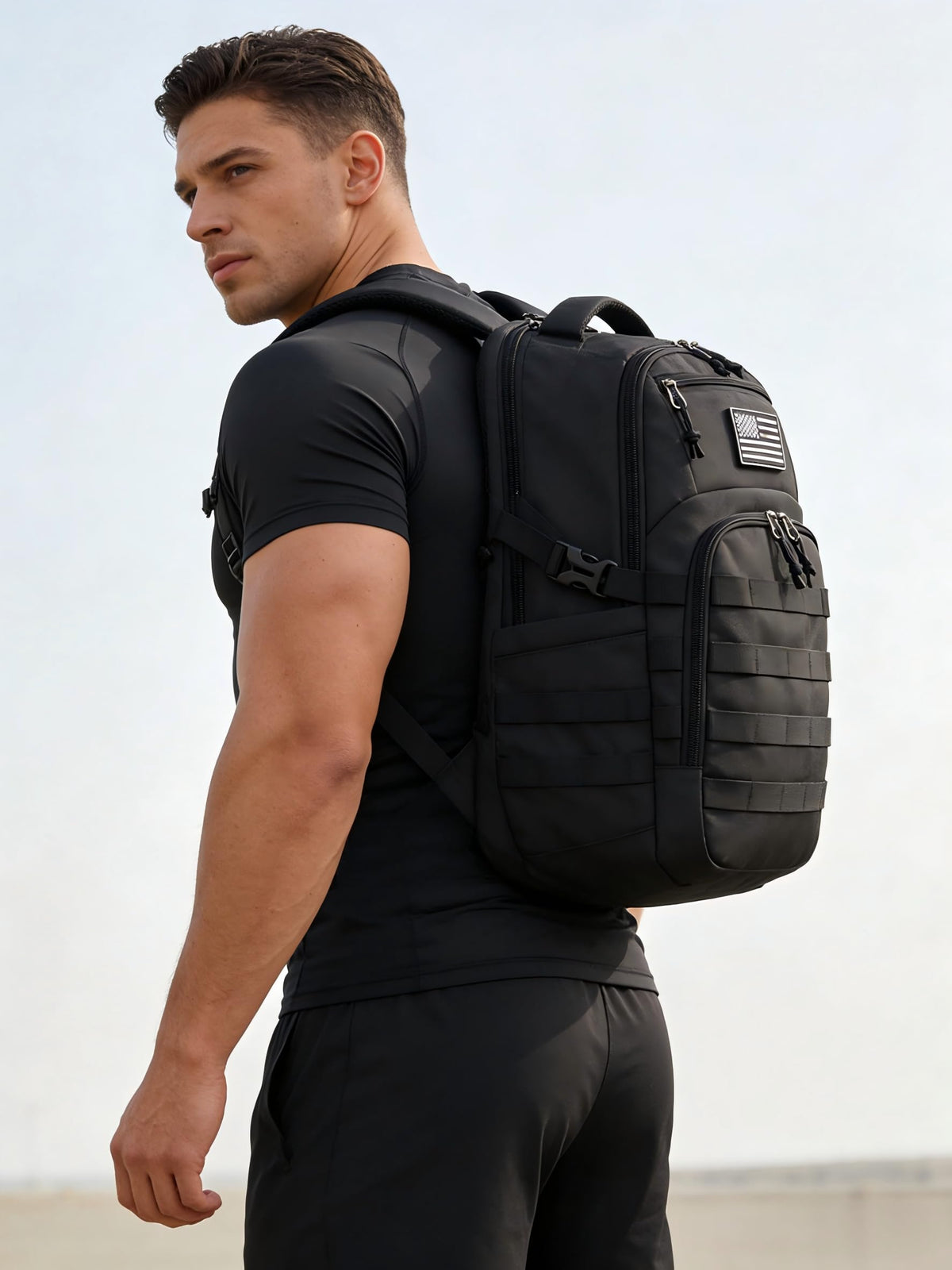 Black Small Tactical Backpack V481463