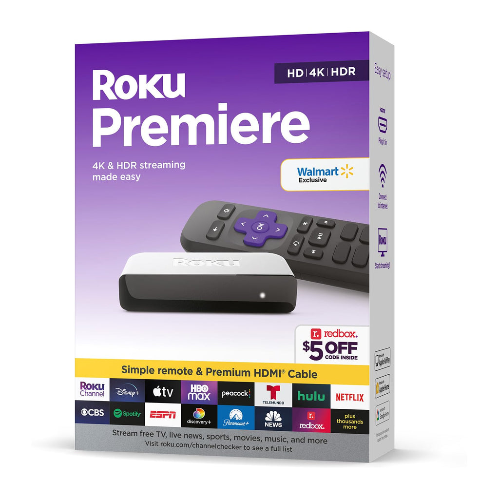 4K HDR Streaming Media Player with HDMI Cable and Remote S556455