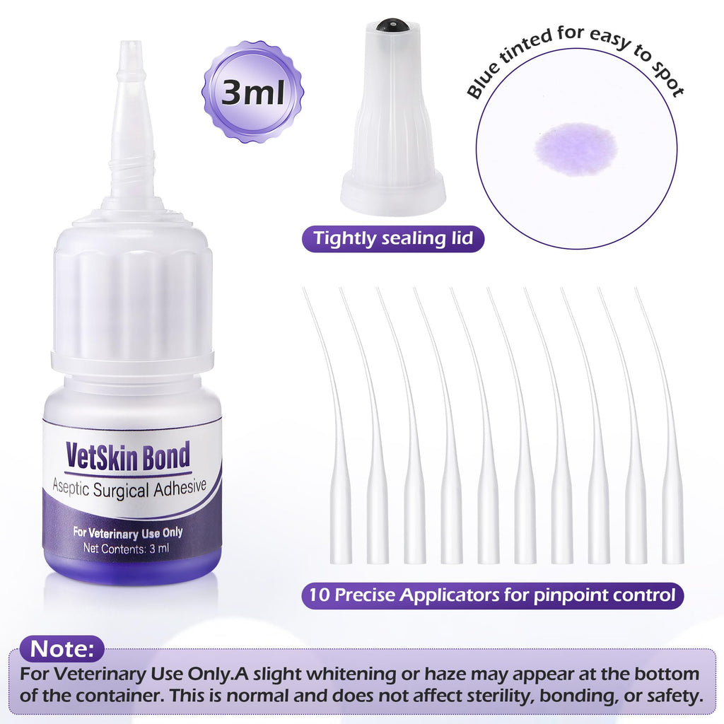 3ml Veterinary Surgical Skin Glue with 10 Applicators Z5511