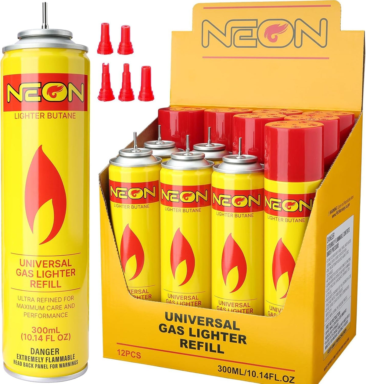 300ml Ultra Refined Butane Fuel Refill with Metal Nozzle E40305