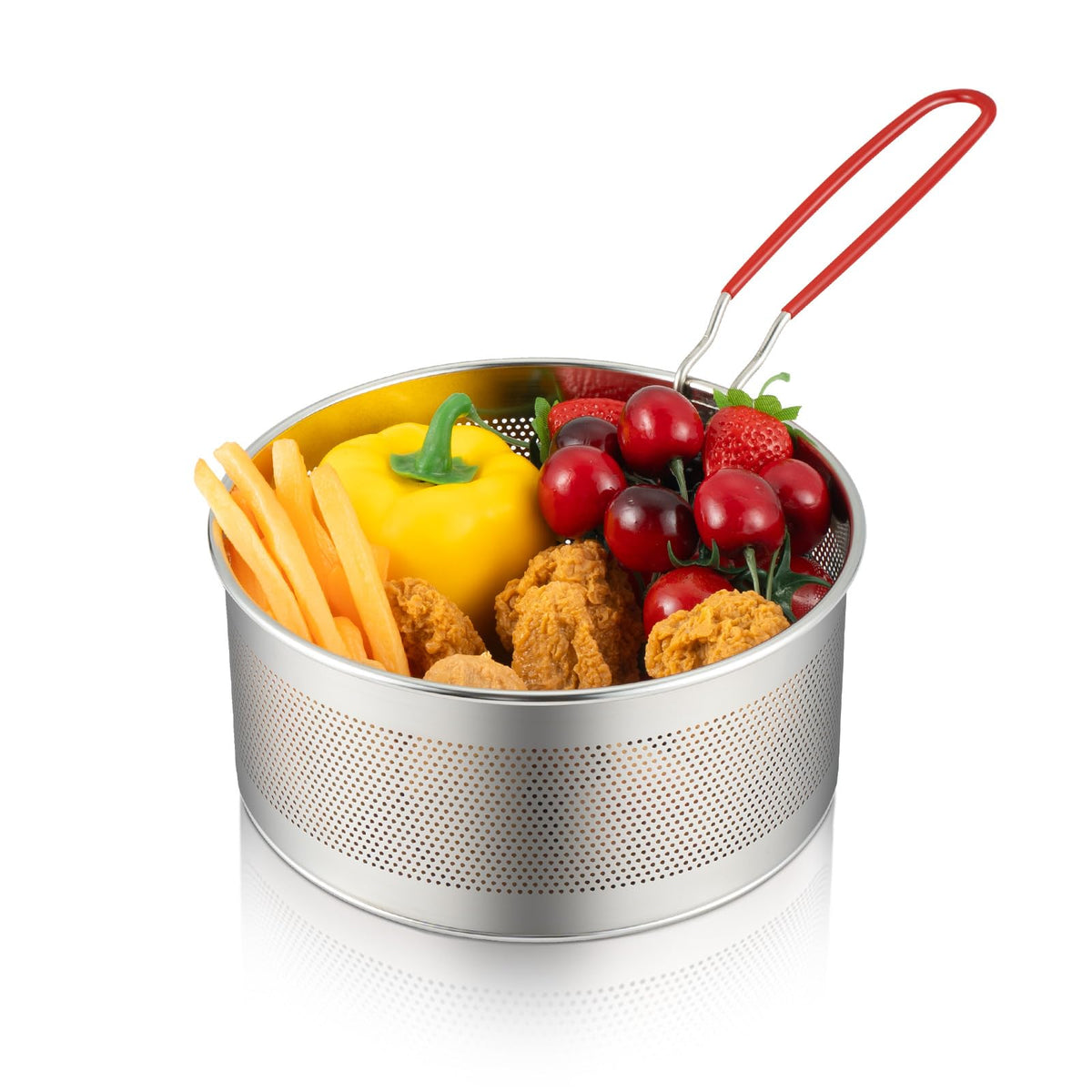7.8 inches 304 Stainless Steel Deep Fryer Basket G914