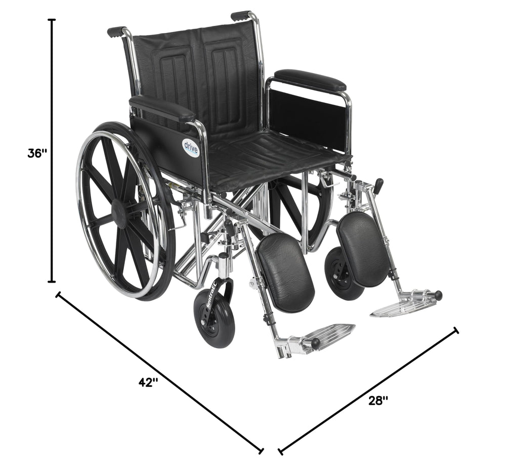 Black Bariatric Transport Wheelchair X8568