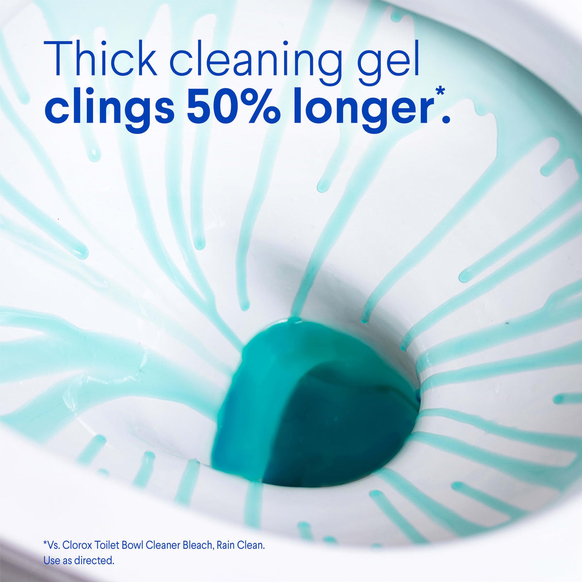 Toilet Bowl Cleaner Clinging Bleach Gel, Ocean Mist, 24 Fl Oz, Pack of 2 K11897