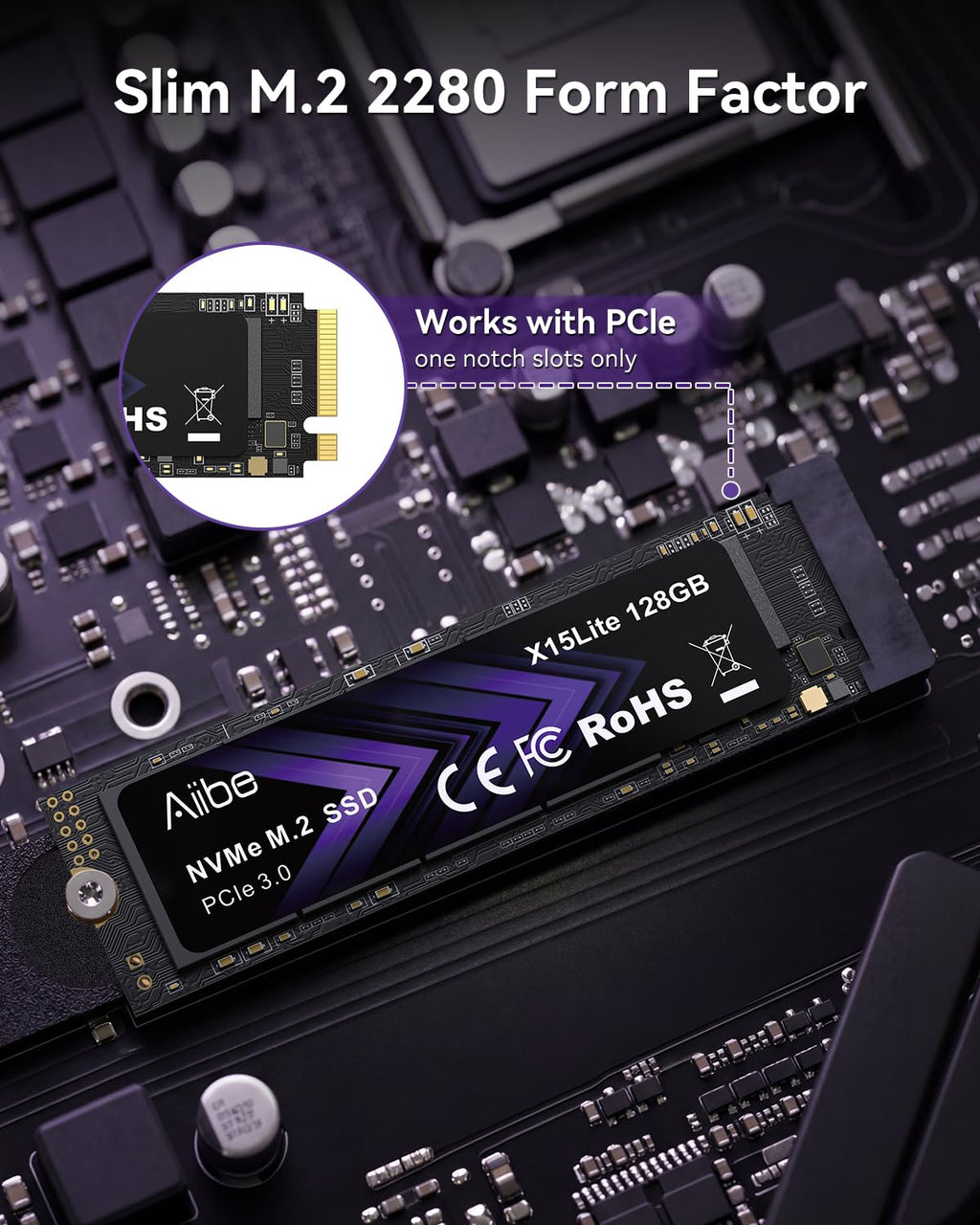 128GB NVMe M.2 Internal Solid State Drive I668414