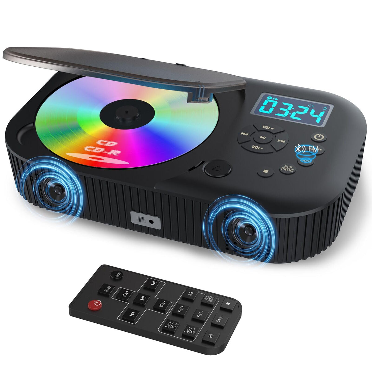Portable Dual Stereo CD Player Black J60467