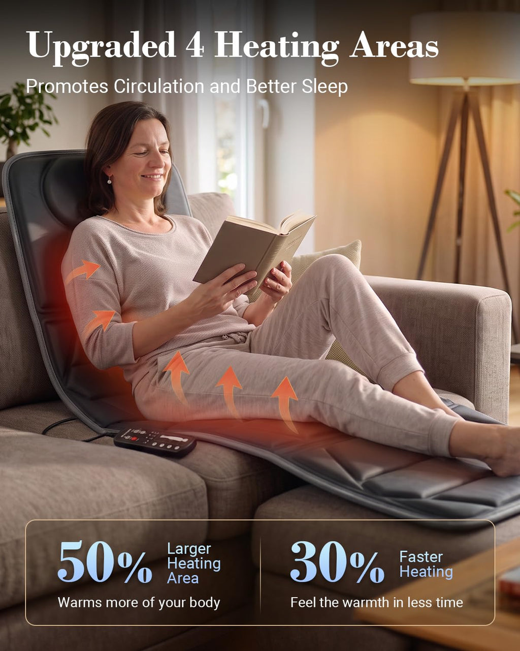 Full Body Massage Mat with Heat E40057