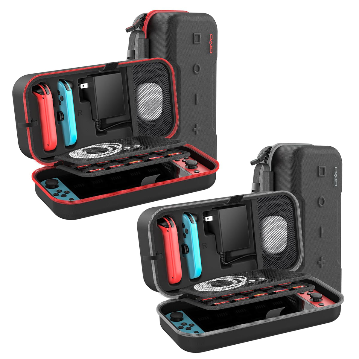 Red & Grey Portable Carrying Case F663