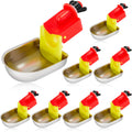 8 Pack Stainless Steel Auto Fill Chicken Waterer Cups T9860