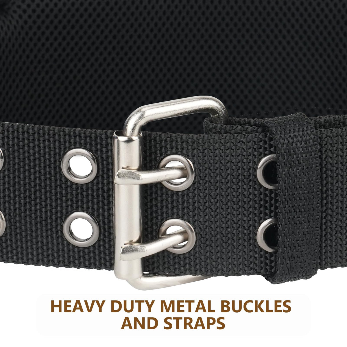 4-Inch Padded Heavy Duty Tool Belt with Suspenders D65509