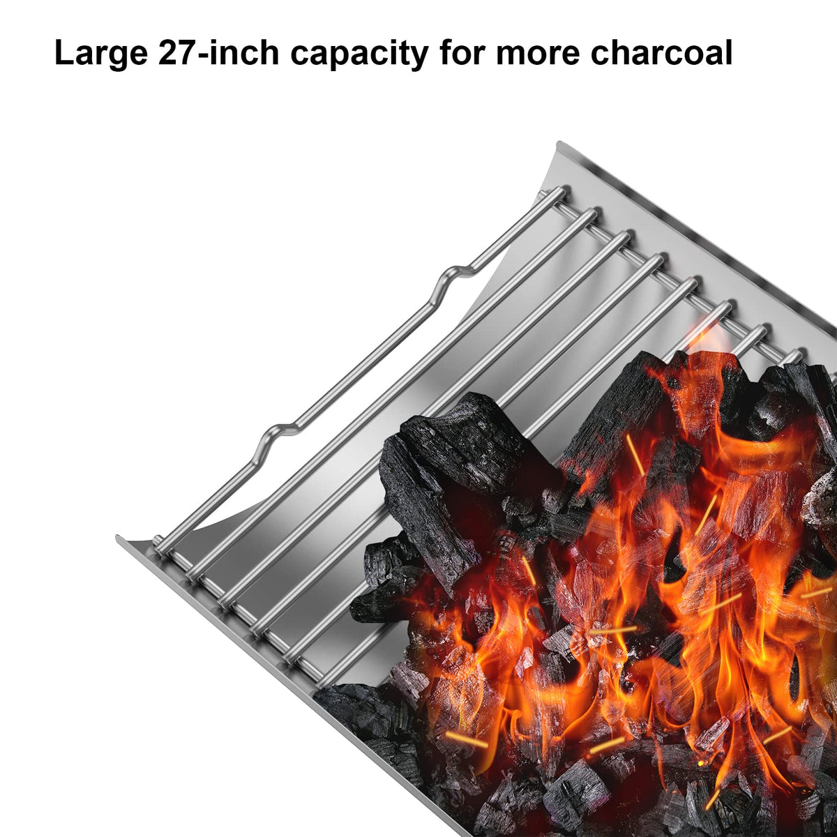 Stainless Steel 27 Inch Charcoal Ash Pan Replacement Parts P923