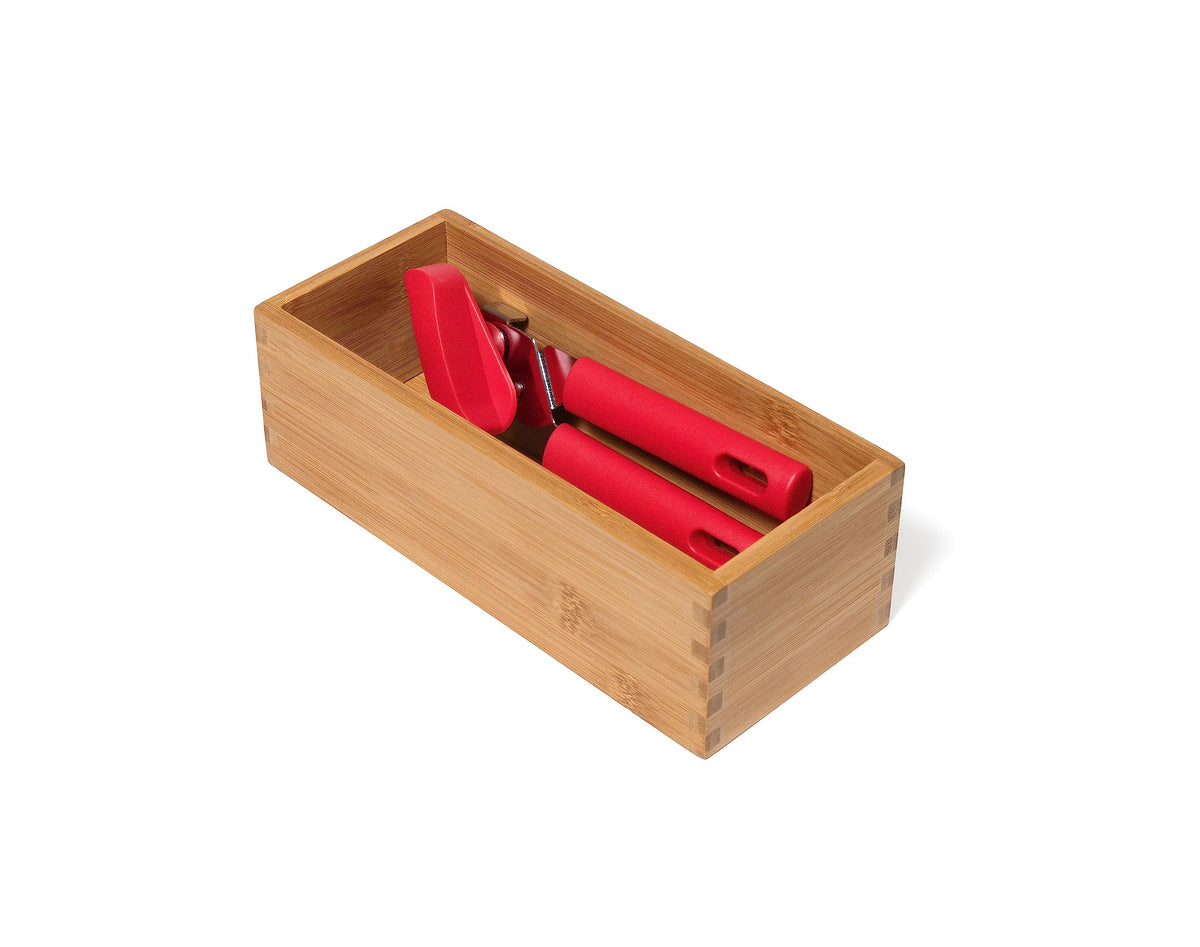 Bamboo Wood Utensil Holder Storage Box N759688