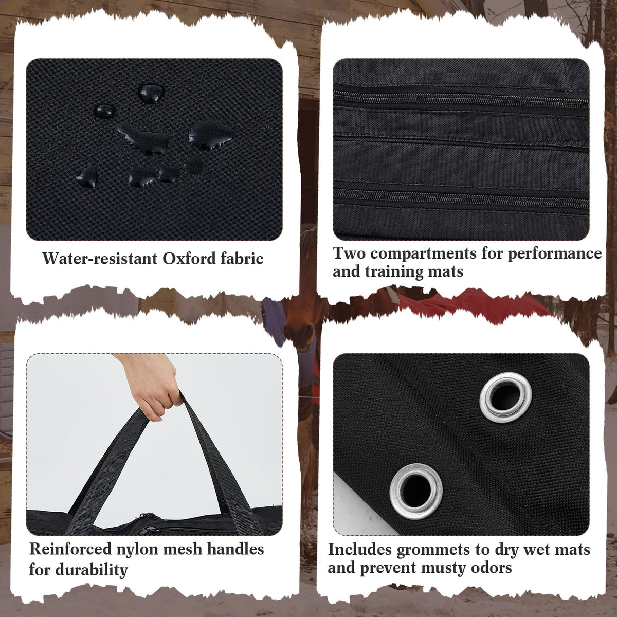 Saddle Pad Bag with Multiple Compartments Z617001