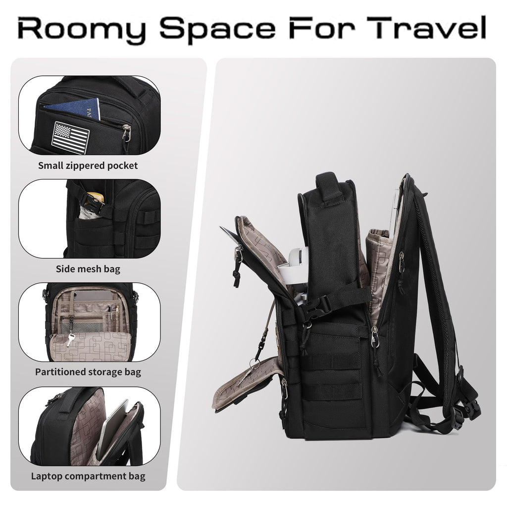 Black Small Tactical Backpack V481463
