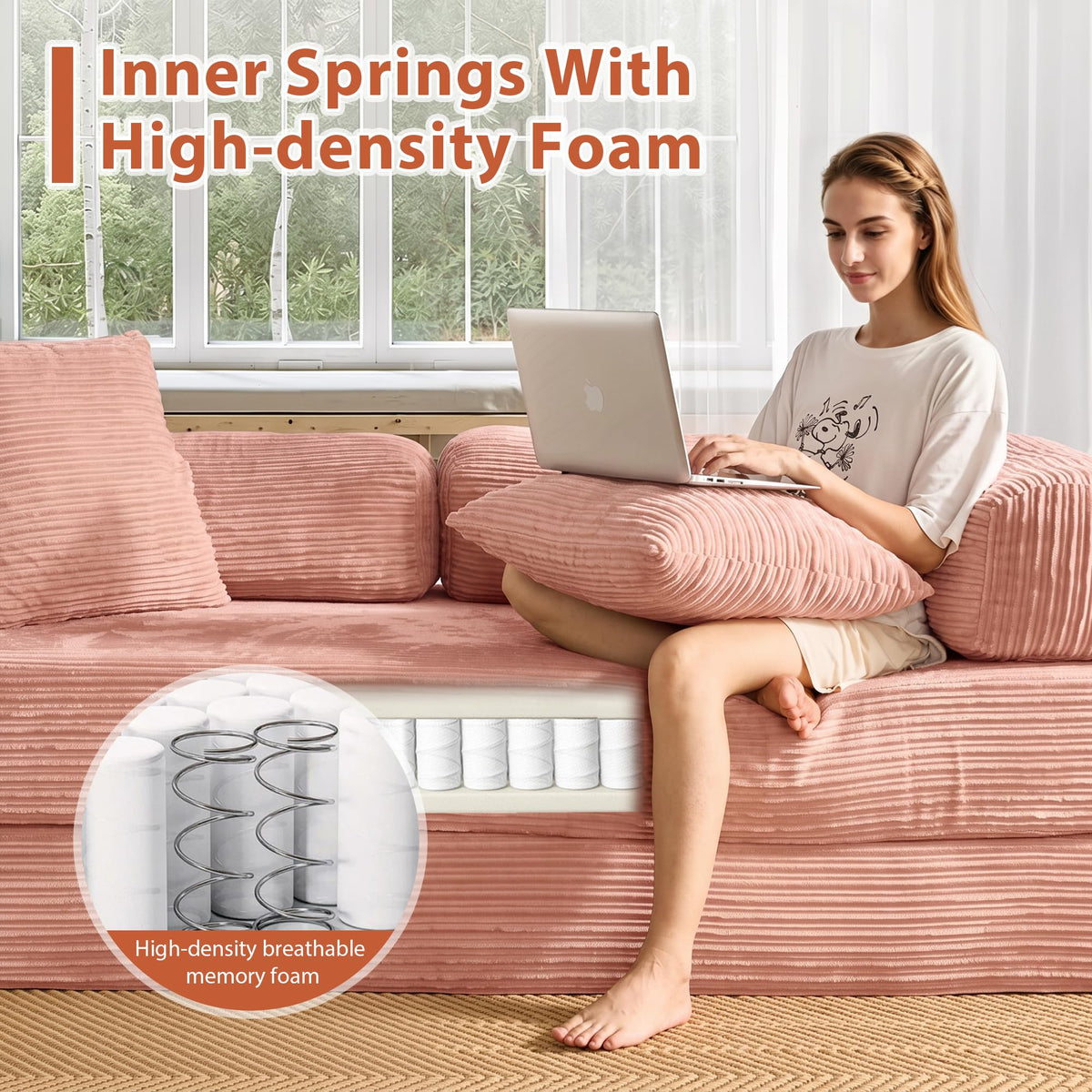 Convertible Futon Sofa Bed D873039