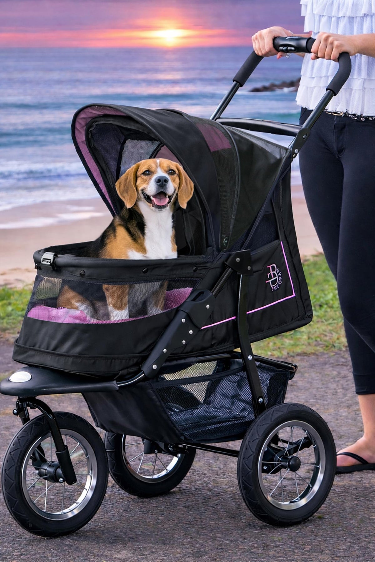 No-Zip Pet Stroller for Cats/Dogs R127