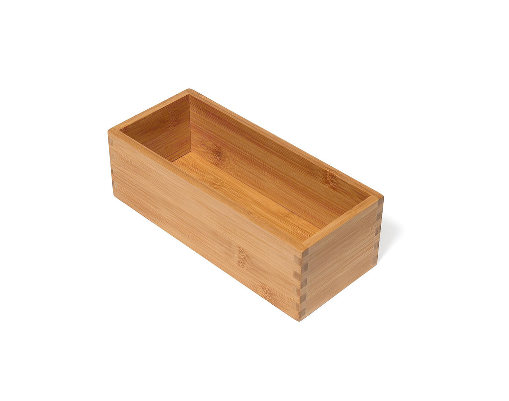 Bamboo Wood Utensil Holder Storage Box N759688