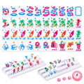 160 Tiles Thin Plastic Mahjong Set with Bag and 4 Racks Q966194