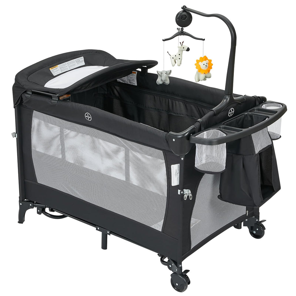 4 in 1 Pack and Play with Bassinet, Changing Table, Playpen and Carry Bag G3085