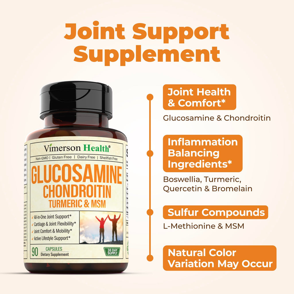 Turmeric Curcumin Glucosamine Chondroitin MSM Supplement B6063