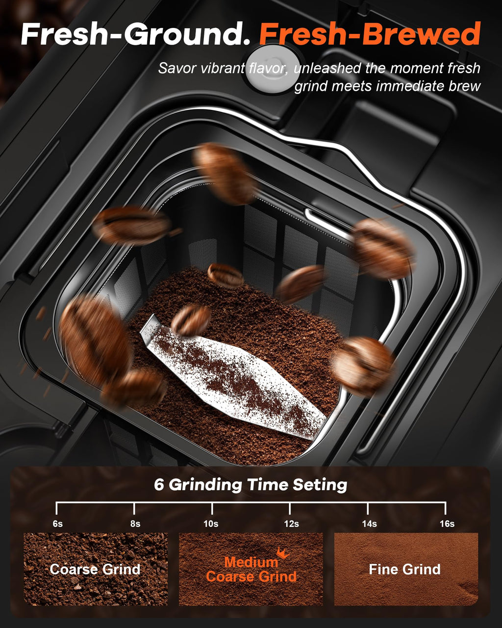 Single Serve Coffee Maker with Built-in Grinder P920955