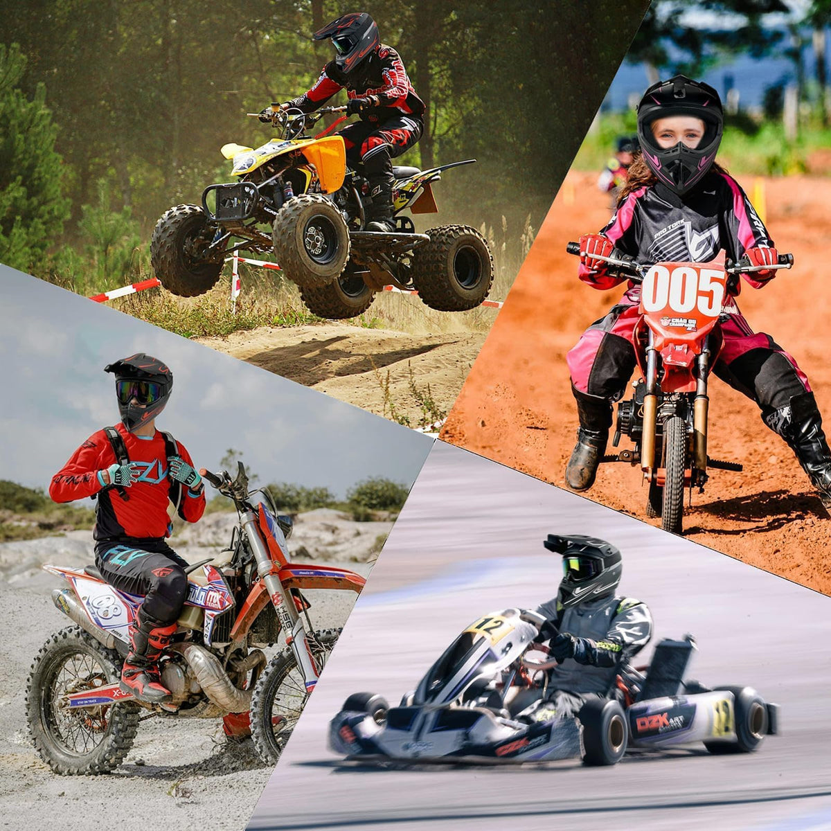 Youth Kids Motocross Helmet DOT Approved T26542