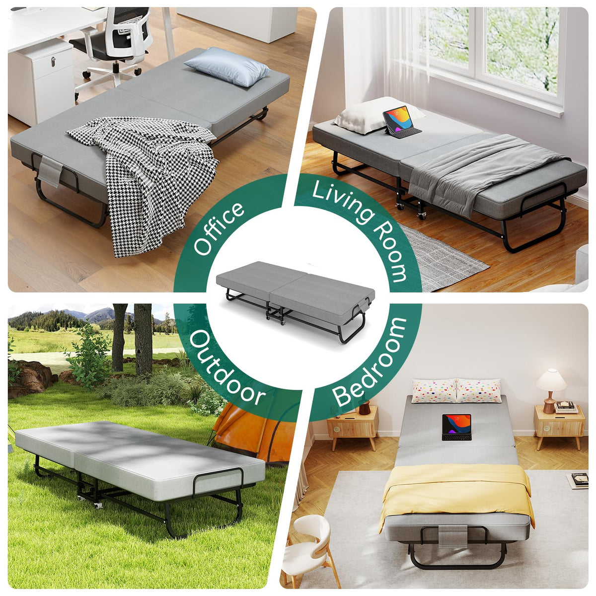 Folding Bed 75" x 31" A69123