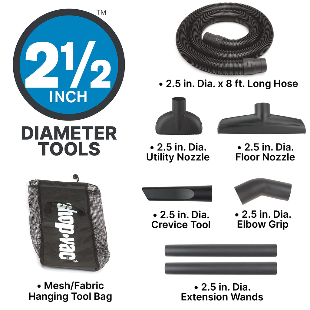 16 Gallon 6.5 Peak HP Wet/Dry Vac with Blower I299