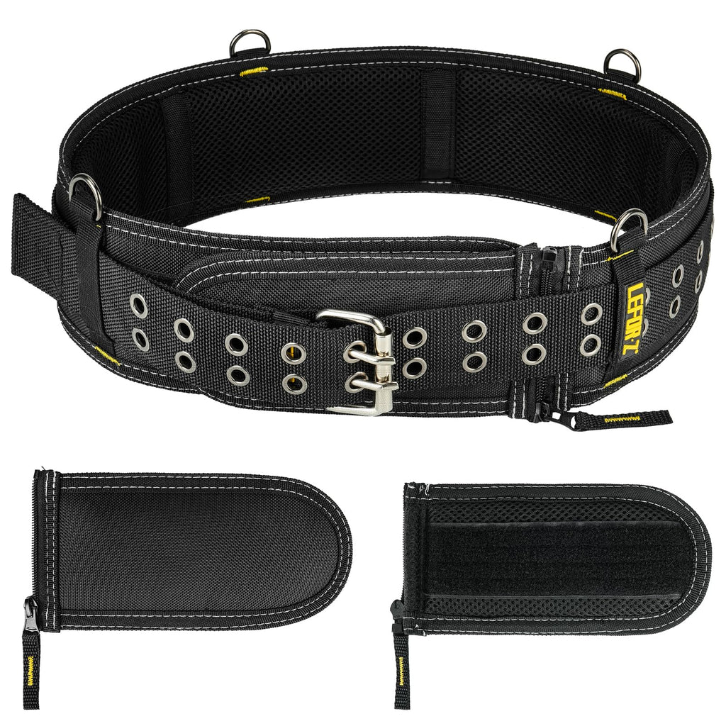 4-Inch Padded Heavy Duty Tool Belt with Suspenders D65509