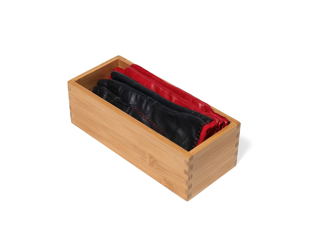 Bamboo Wood Utensil Holder Storage Box N759688