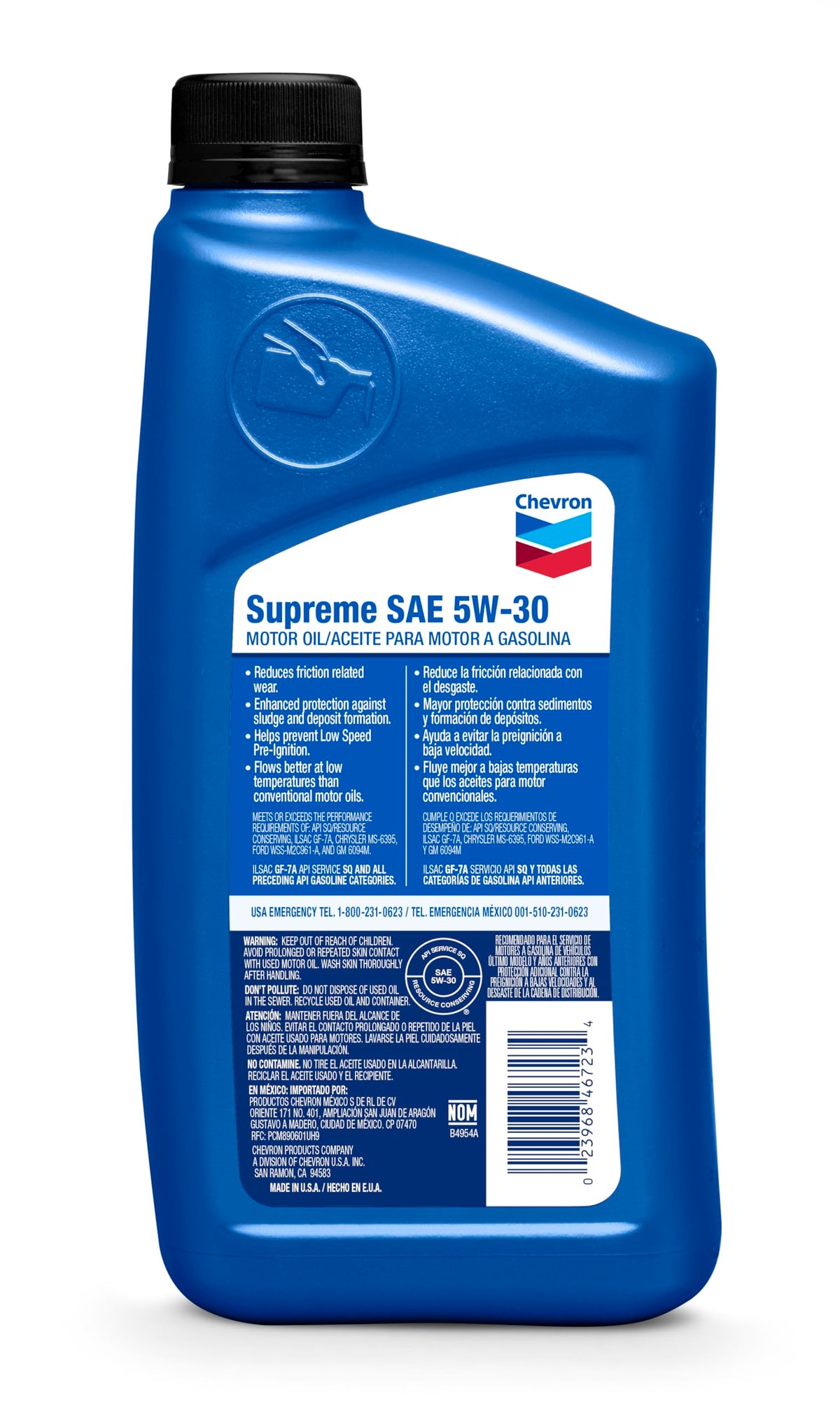 5W-30 Motor Oil 1 Quart Bottle Y29380