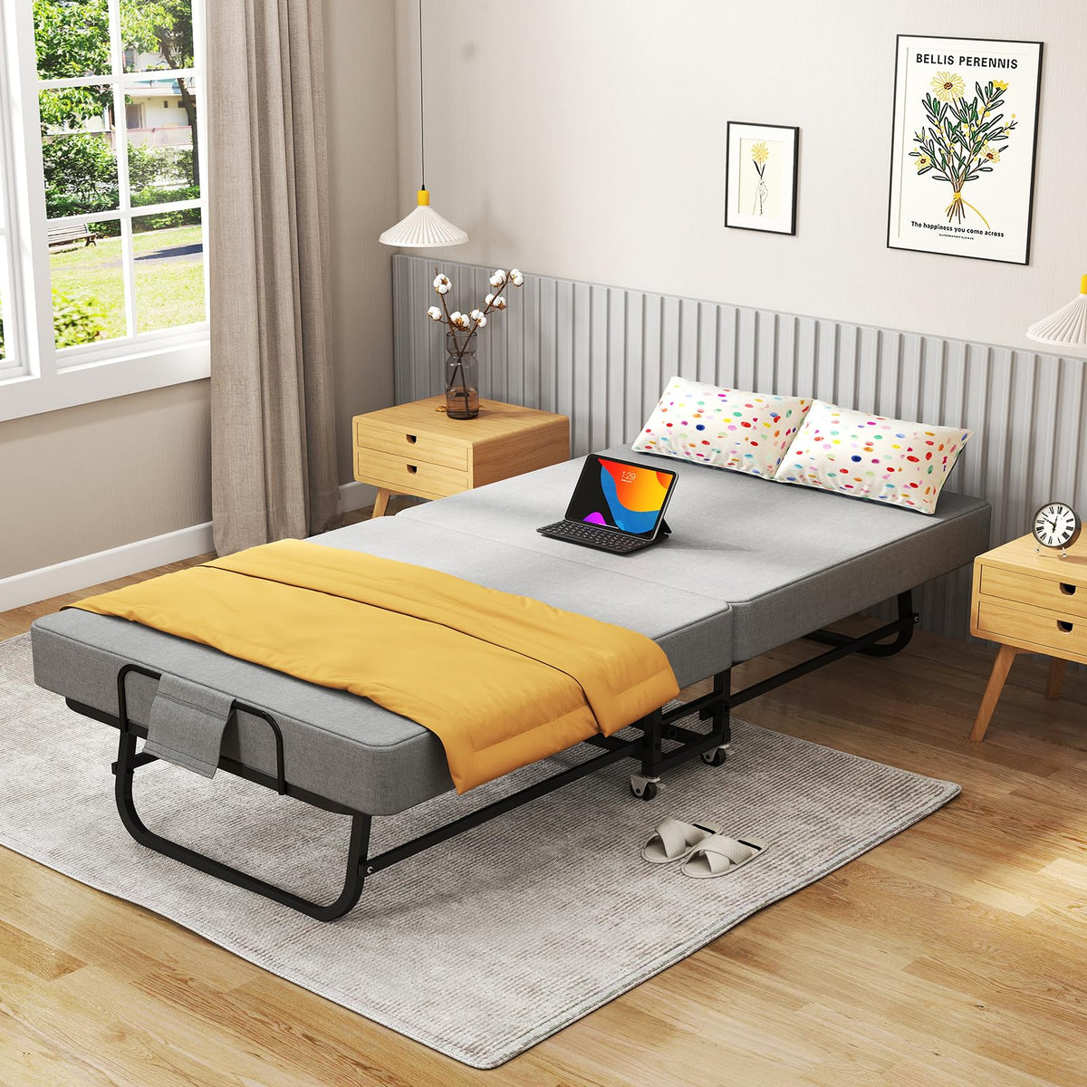 Folding Bed Portable Roll Away Bed 75" x 31" P376