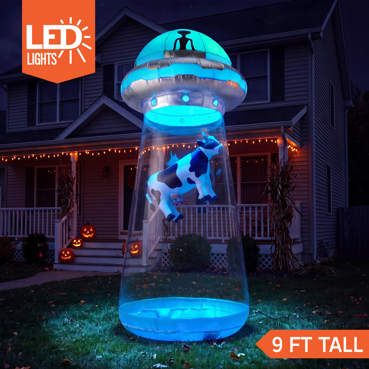9 FT Tall Inflatable UFO Outdoor Decoration with LEDs K887