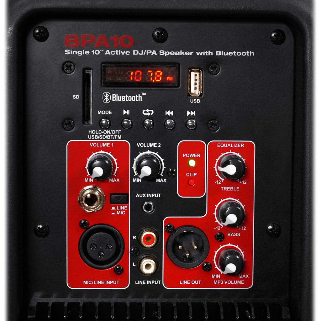 10" Powered PA Speaker with Bluetooth S462697