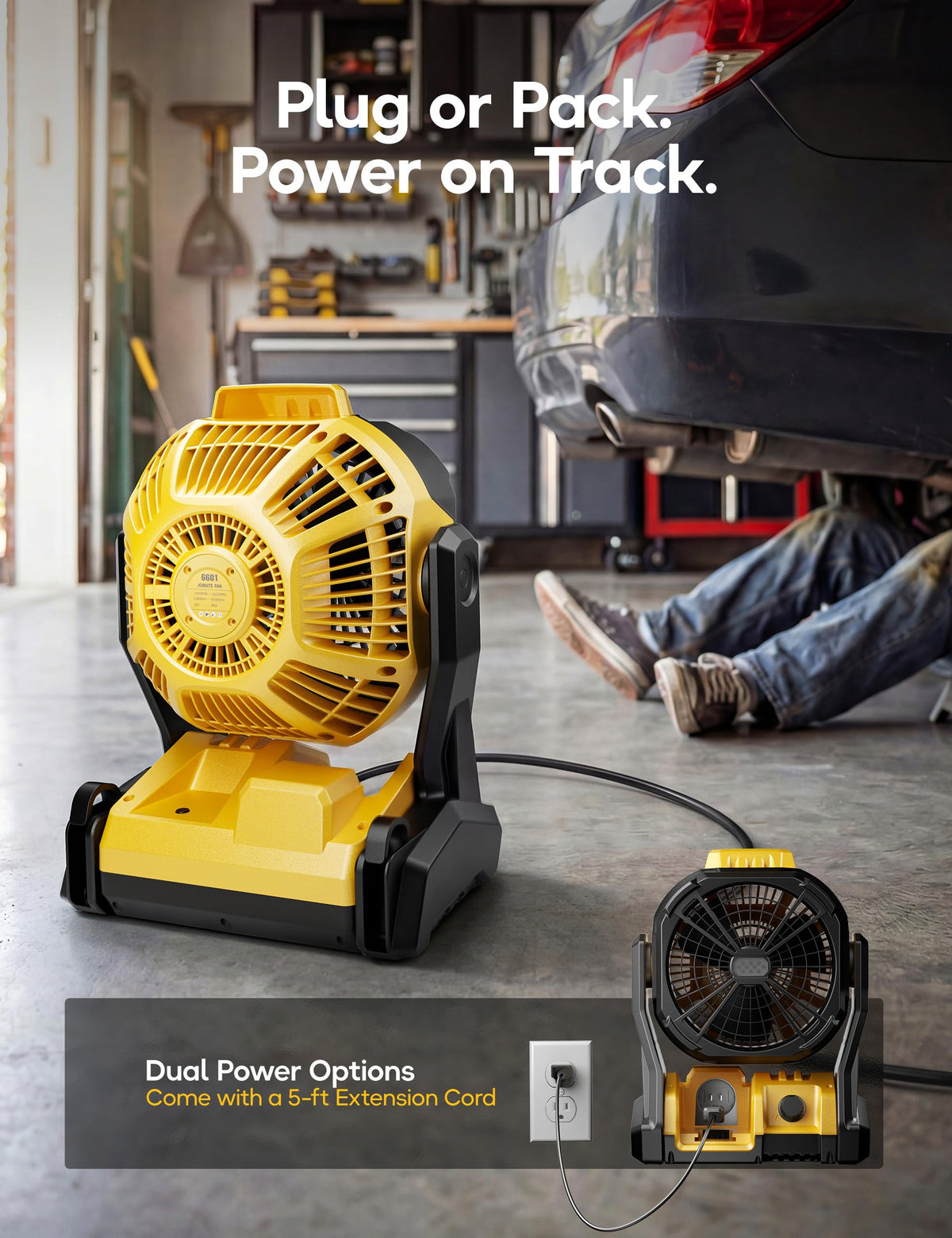 Battery Operated Fan with LED Lights U80481