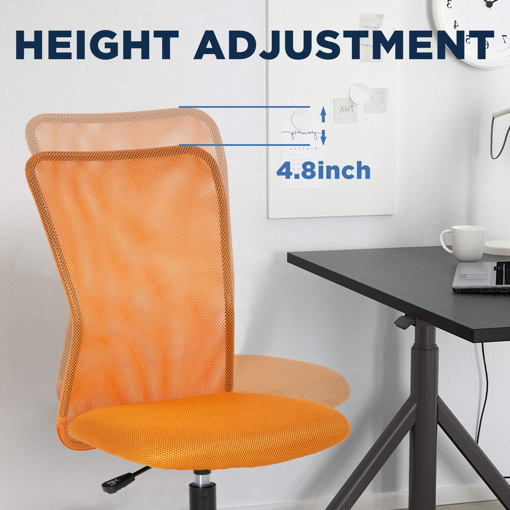 Orange Mesh Ergonomic Office Chair N21496